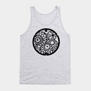 Matsumoto Drain Cover - Japan - Back Print Tank Top